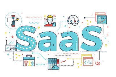 SaaS Word Illustration