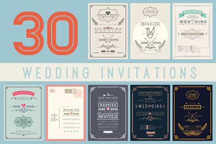 30 Wedding Invitation Card Templates