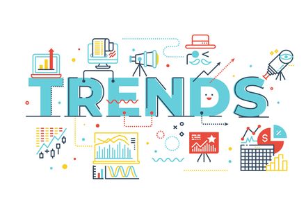 Trends Word Illustration