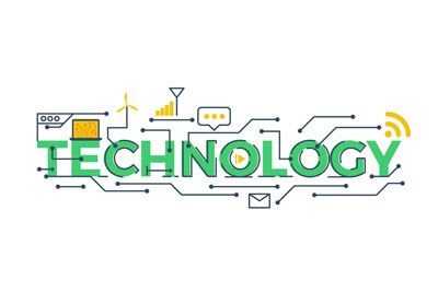 Technology Word Illustration