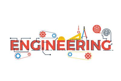 Engineering Word Illustration