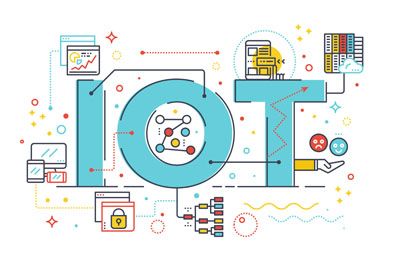 IOT Word Illustration