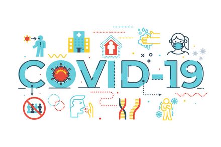 COVID-19 Word Illustration