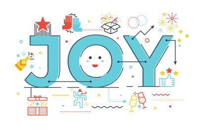 Joy Word Illustration