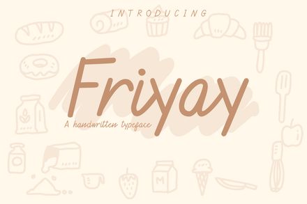 Friyay Handwritten Typeface