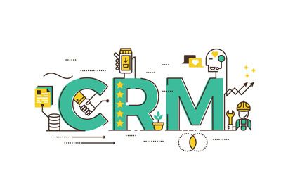 CRM Word Illustration