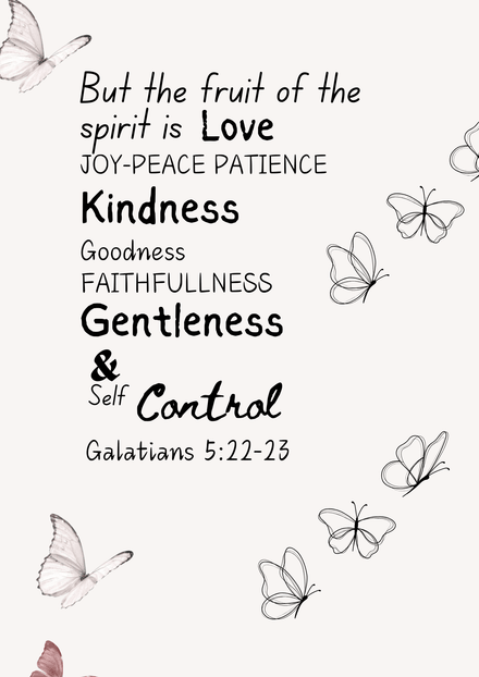 Fruit of the Spirit Wall Poster