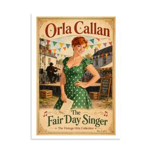 Orla Callan Poster - The Fair Day Singer - 11.69" x 16.54"