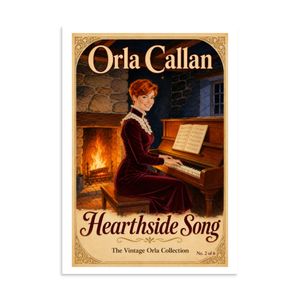 Orla Callan Poster - Hearthside Song - 11.69" x 16.54"