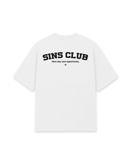 &quot;NEW DAY, NEW OPPORTUNITY&quot; WHITE - SINS CLUB 