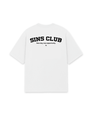 &quot;NEW DAY, NEW OPPORTUNITY&quot; WHITE - SINS CLUB 