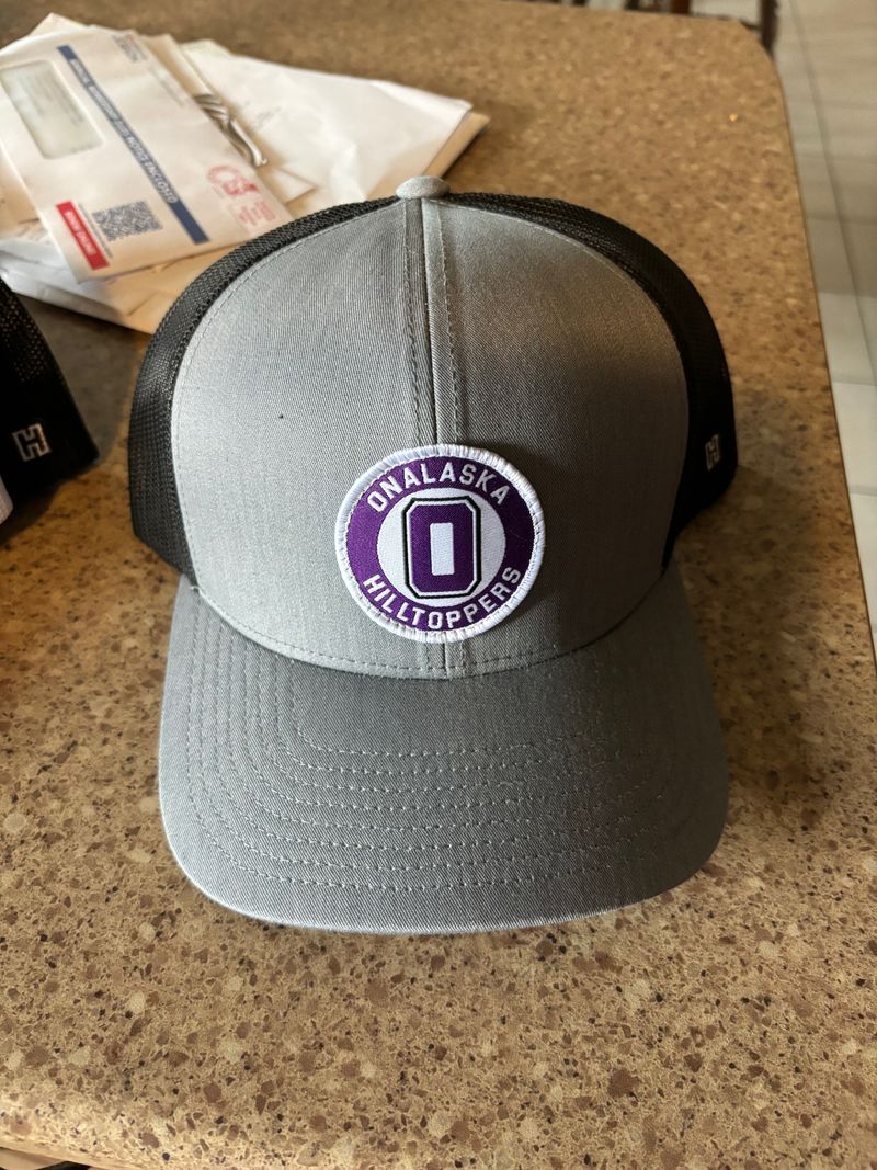 Gray on Black Onalaska Patch Hat