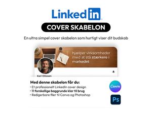 LinkedIn Cover Skabelon – Vis dit budskab på få sekunder