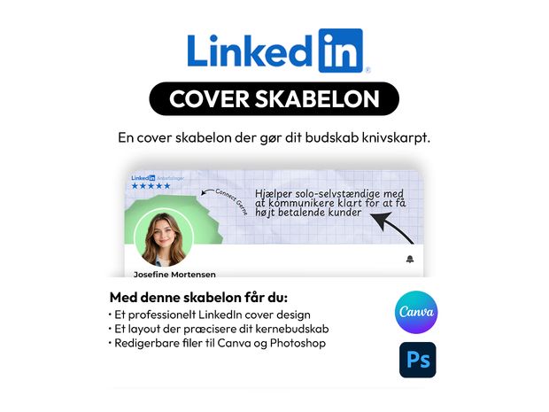 LinkedIn Cover Skabelon – Få dit budskab til at stå knivskarpt