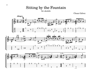 Sitting by the Fountain - Choan Gálvez