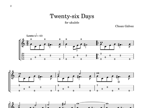 Twenty-six Days - Choan Gálvez
