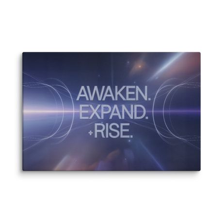 The Frequency Statement – Typographic Energy Canvas Wall Art