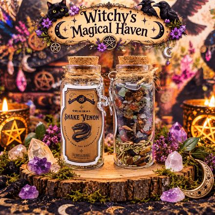 Original Snake Venom Magical Crystal &amp; Herb Potion Bottle 