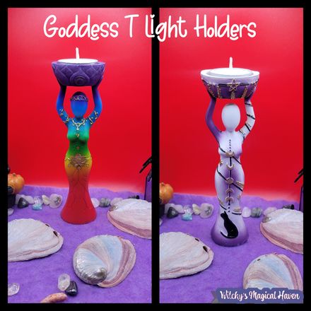 Goddess Figurine Tea Light Candle Holder