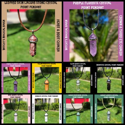 Crystal Point Pendants
