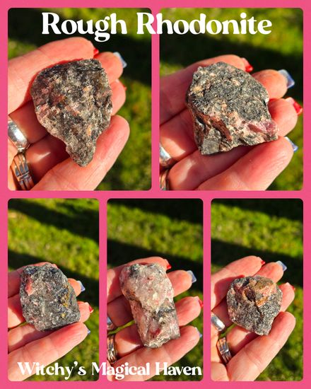 Rough Rhodonite Pieces