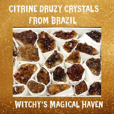 Citrine Crystal Druzy 