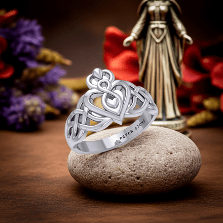 Eternal Love Goddess Sterling Silver Ring, sizes 7 &amp; 9