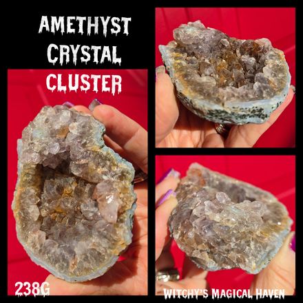 Amethyst Raw Natural Crystal Cluster