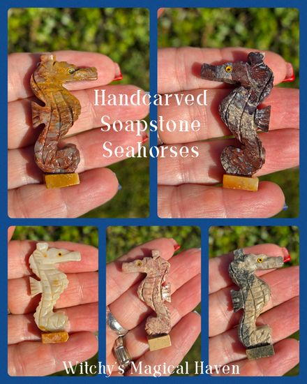 Handcarved Peruvian Soapstone Seahorse