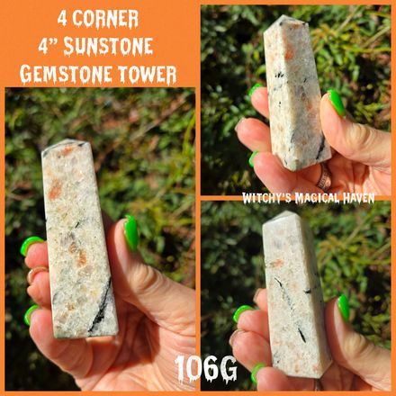 Sunstone Gemstone 4 Corner 4" Tower