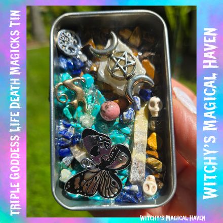 Triple Goddess Life Death Magicks Tin