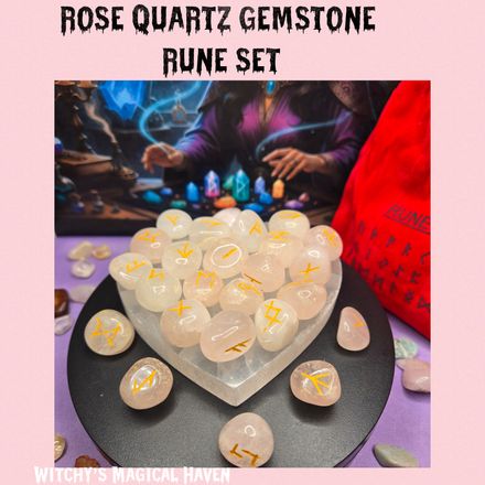Rose Quartz Rune Set