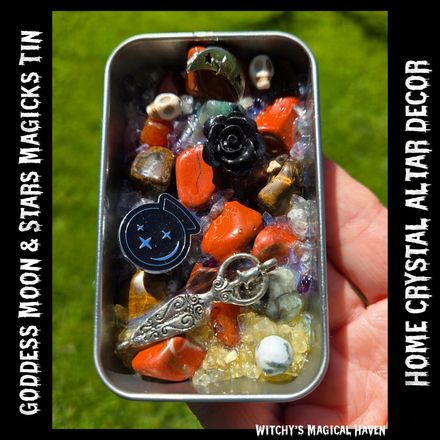 Goddess Moon and Stars Crystal Magicks Tin