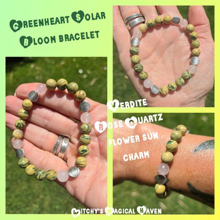 Greenheart Solar Bloom Gemstone Bracelet