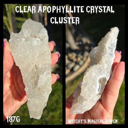 Apophyllite Clear Crystal Cluster