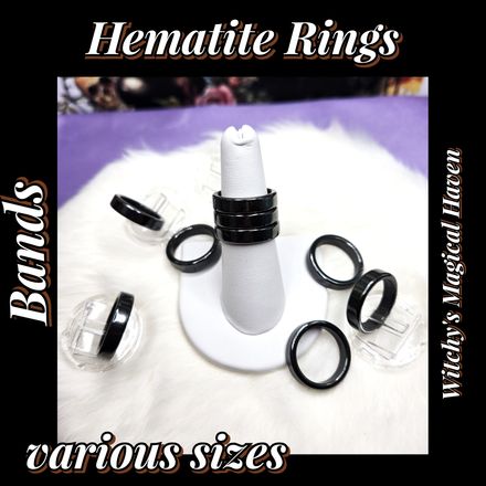 Hematite Gemstone Band Ring