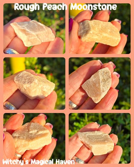 Rough Peach Moonstone Pieces