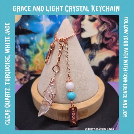 Grace &amp; Light Crystal Keychain