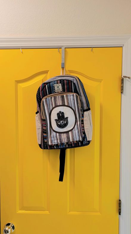 Hamsa Hand Hemp Backpack