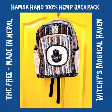 Hamsa Hand Pure Hemp Backpack
