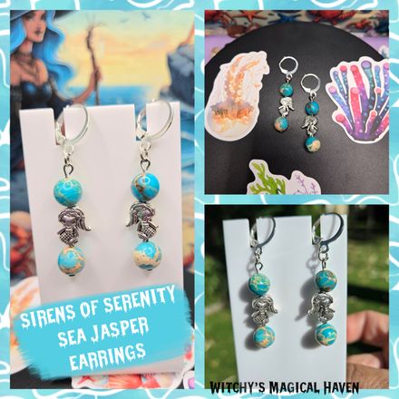 Sirens of Serenity Sea Jasper Earrings