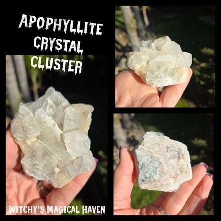 Apophyllite Crystal Cluster