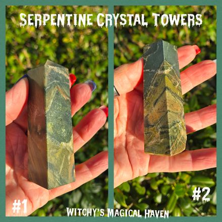 Serpentine Crystal Tower