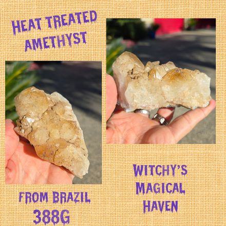 Amethyst Heat Treated Quartz Crystal Cluster