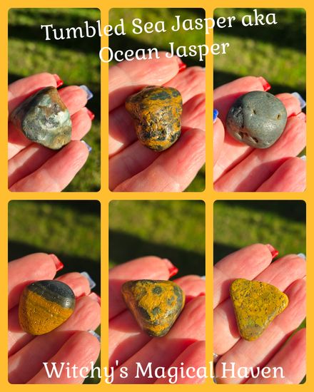 Sea Jasper aka Ocean Jasper Tumbled Pieces