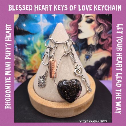 Blessed Heart Keys of Love Keychain