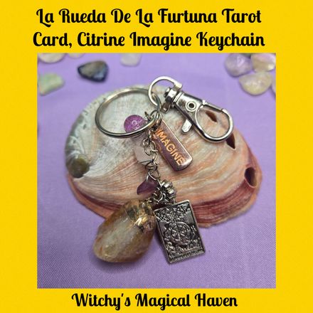 Citrine Crystal Keychain Car Hanger