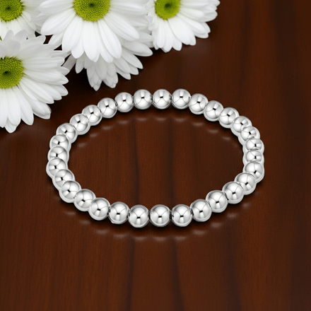 Stainless Steel Ball Stretch Bracelet