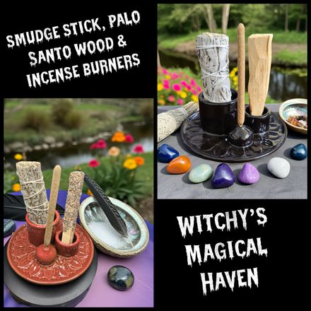 Smudge Sticks, Palo Santo Wood and Incense Burners