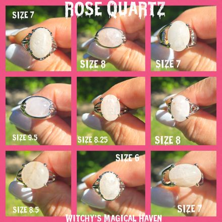 Rose Quartz Gemstone Rings